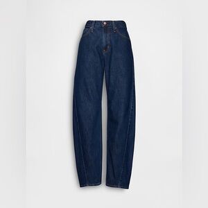 Gap High Rise Barrel Jeans, Dark rinse